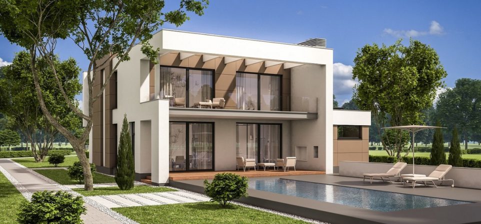 French Villa 3D Exterior